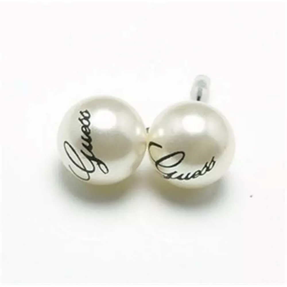 Vintage Guess Pearl Earrings Y2K